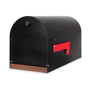 Vente en gros de boîtes aux lettres modernes avec poteau galvanisé en acier inoxydable mat enduit de poudre articles de décoration en bois OEM ODM - Product Image 3