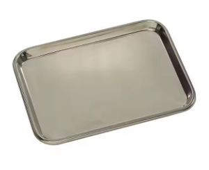 Bandeja de servicio ovalada plateada de aluminio ecológica moderna Características decorativas para bodas y cenas de Ramadán - Product Image 5