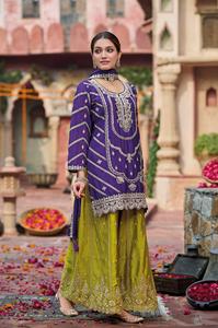 Hevey Chinon bordado Readymade Salwar Kameez para adultos última colección para fiestas - Product Image 3