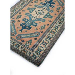 พรมขนสัตว์ถักมือลายเรขาคณิต Nuray ขนาด 9x12 ฟุต รูปทรงสี่เหลี่ยมผืนผ้า สำหรับบ้าน ห้องนั่งเล่น หรือห้องนอน-Pae-1279 สีแดงและสีส้ม - Product Image 2