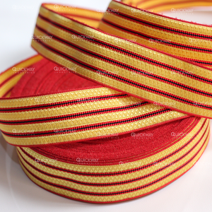 Trenza de Mylar de alambre de oro francés personalizada hecha a mano, trenza de encaje dorado con flecos para tableros de hombro de Charretera - Product Image 5