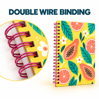 Carnet à spirale A5 personnalisé LABON avec couverture imprimée en couleur, reliure double spirale, pages vierges, papeterie OEM pour cadeaux de bureau