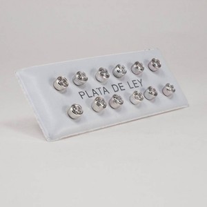 Orecchini a bottone alla moda gattino 4 mm - Product Image 2