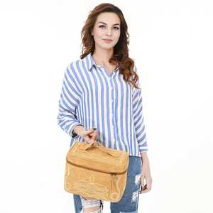 Vendeur chaud Western daim cuir mallette de rangement peau de vache naturelle boîte de sécurité fourrure cuir organisateur cuir peau de vache boîte de voyage - Product Image 2