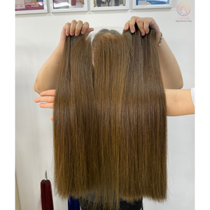 Cabello Humano Virgen Vietnamita 100% Sin Procesar, Liso Natural, Ondulado y Rizado Italiano, 50cm, Cierre de Encaje HD 5x5 45cm - Product Image 2