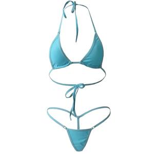 Bikini micro à rayures sexy pour femmes, ensemble deux pièces, maillot de bain dos nu, deux pièces, bikini, 2025 - Product Image 3