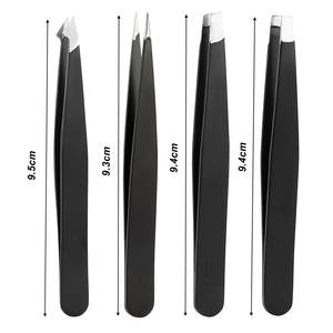 Pince à épiler de précision en acier inoxydable de qualité supérieure A+ pour l'épilation des sourcils et des poils incarnés, extension de cils - Product Image 2