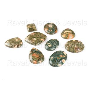 Cabujones de jaspe de océano Natural altamente pulidos, forma de mezcla suave, lote de piedras preciosas sueltas para la fabricación de joyas, venta al por mayor, precio por gramo - Product Image 4