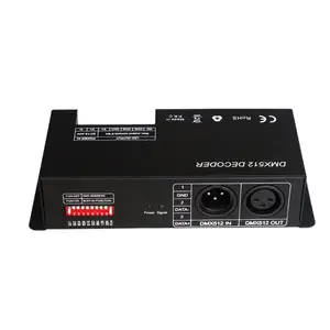 Fábrica Dc12v Dc24v Tensão Assento de alta potência Led Lighting Controller 512 dmx control Decodificador