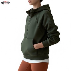 Nouveau sweat-shirt d'hiver confortable sur mesure en grande taille pour femmes, style streetwear, polaire sur le devant, couleur personnalisée, manches longues unies - Product Image 4