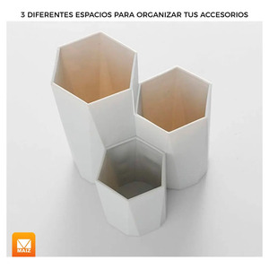 <b>Makeup</b> Brush <b>Holder</b> Organizer for Cosmetics and Vanity - Assorted Colors - Product Image 5