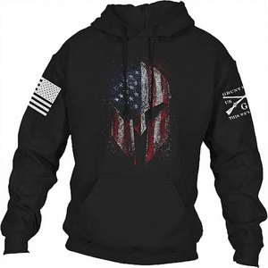 Sweat-shirt tendance 100 % coton personnalisé pour homme, doublure polaire, coupe ample, longueur longue, imprimé numérique uni, effet délavé - Product Image 1