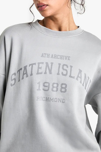 Sweat-shirts et sweats à capuche pour femmes en gros, couleur personnalisée, col rond, avec logo frontal, tissu tissé - Product Image 5