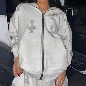 Survêtements d'hiver confortables pour femmes grandes tailles, à capuche, 100 % coton, écologiques, coupe-vent, style unique, nouvelle collection - Product Image 5