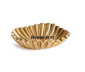 Bol à chocolats de qualité exclusive en aluminium couleur or Dessert Snacks Bol de service pour restaurant à domicile - Product Image 1