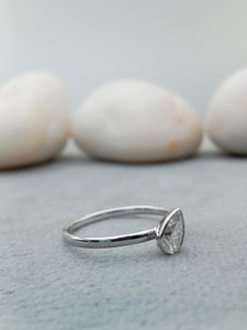 Custom Fancy Solitaire Sterling Silver Women's Engagement Wedding Anniversary Party Gift Diamond Ring Oval Cut VVS GIA Certified - Product Image 4