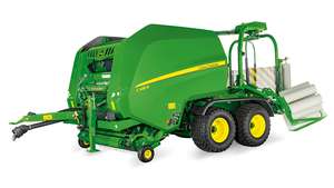 Venta al por mayor usado 3 puntos PTO Mini redonda empacadora de heno con envoltura de cordel, 20 "de diámetro x 28" W para la venta - Product Image 2