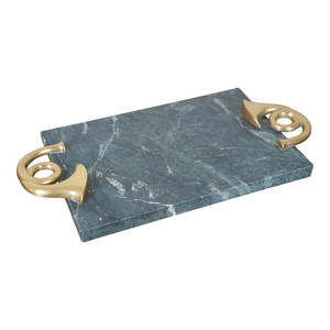 Best Seller Natural Marble Serving Tray Luxury Handmade <b>Platter</b> Modern Unique Design for Home Office Dining Room Wholesale - Product Image 4