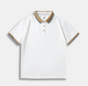 Men's Organic Cotton Polo Shirt Custom 1'4 <b>Button</b> <b>Up</b> <b>Short</b> <b>Sleeve</b> Sportswear Golf Tennis Casual Tee - Product Image 6
