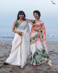 Khesh Saree ผ้าใยไหมหนาคุณภาพดีดีไซน์ใหม่ชุดปาร์ตี้แบบดั้งเดิมสไตล์อินเดียดั้งเดิมสีม่วง - Product Image 3