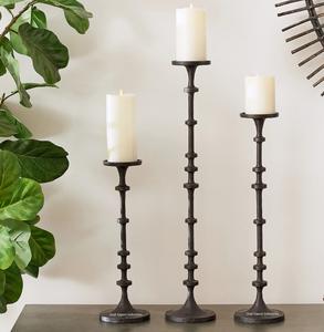 Vente chaude Métal Grand Pilier Bougeoir Blanc Fini Pour La Maison & Mariage Décoratif À La Main Bougie Pilier - Product Image 4