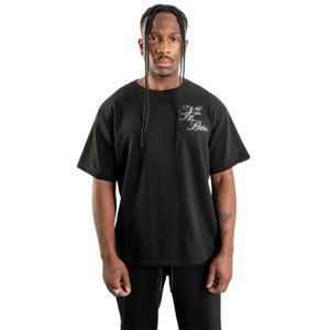 Signature Logo 280 GSM 100% Cotton <b>Men's</b> Oversized <b>T</b>-<b>Shirt</b> with Drop Shoulders Streetwear Tee with Unique Design on Chest - Product Image 4