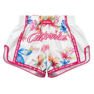 High Quality Sublimated Floral Printed Muay Thai <b>Shorts</b> Custom <b>Kickboxing</b> & Grappling <b>Short</b> MMA Gear - Product Image 1