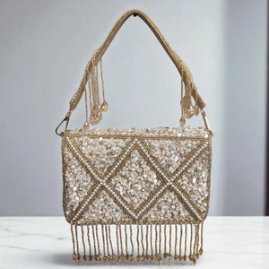 Luxury Suede Flap <b>Bag</b> with <b>Pearl</b> Decoration for Wedding Party Festive Use Wholesale for Stylish Premium Buyers - Product Image 1