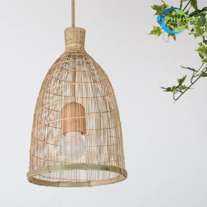 Venta al por mayor vietnamita encantado ratán bambú linterna candelabro para interiores y exteriores decoración del hogar restaurante Resort jardín - Product Image 6