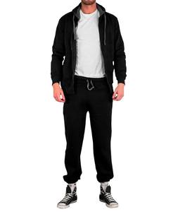 Chándal con cremallera completa personalizado de alta calidad 300 GSM Sudadera con capucha y pantalones de chándal Jogging Bottoms Chándal de peso pesado para hombres - Product Image 1