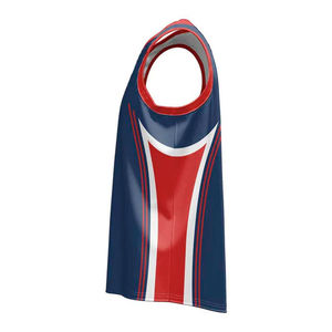 Maillot de basket-ball personnalisé pour hommes-sérigraphié Polyester antibactérien respirant à séchage rapide de grande taille - Product Image 2