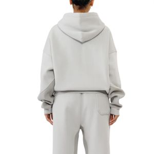 <b>Hoodies</b> High Quality Cotton Zip up Oversized Drop Shoulder Hoodie Heavyweight Zip up Hoodie for <b>Men</b> - Product Image 6