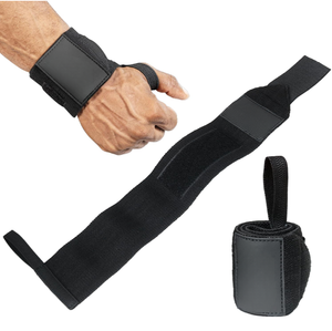 Meilleur prix – Bandes de maintien pour poignets First Fitness Industries en polyester et coton, haute qualité, extensibles, flexibles, pour une meilleure préhension et une protection des poignets – Fitness - Product Image 2