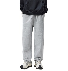 Cotton Baggy <b>Pants</b> Heavyweight Casual Wear Loose Fit Sweatpants Custom Men's <b>Straight</b> <b>Leg</b> Trousers - Product Image 2