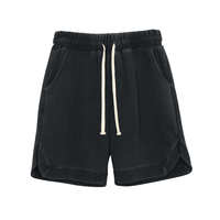 Achetez des shorts de sport en toile pour hommes, blancs, solides, fabriqués sur mesure, à séchage rapide, avec taille élastique, pour la course à pied, la remise en forme et l'entraînement en salle de sport
