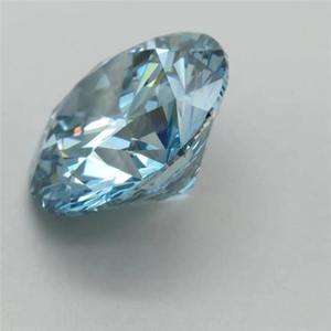 Diamante azul de corte redondo, cultivado en laboratorio, certificado por IGI, piedra sintética para anillo de compromiso personalizado, de 1 a 5 quilates, claridad VVS2. - Product Image 3