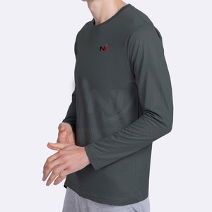 Últimas camisetas de manga larga de moda con logotipo personalizado de contraste Ropa de calle 100% Material de algodón Nuevo diseño - Product Image 2