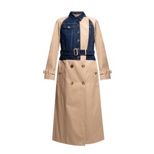 Outdoor Classic Long Sleeve Coats Trench Oversize Adjustable Waist Belt Double Breasted Waist Cotton Coats - Product Image 3