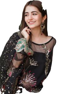 Robes de mariée 2025 Robes pakistanaises de créateurs pakistanais Collection de mousseline de soie Costumes 3 pièces Meilleures ventes Robe de soirée - Product Image 5