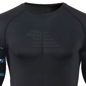 Top Venta Mejor Producto Rash Guard En Manga Larga Último Diseño MMA Wear personalizado Color Rash Guard - Product Image 3