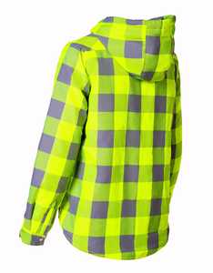 Venta al por mayor de camisa de franela personalizada con capucha para hombre de manga larga Casual con capucha camisa a cuadros chaqueta con logotipo OEM suministro de fábrica - Product Image 4