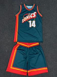 Venta al por mayor de fábrica, uniforme de baloncesto transpirable de secado rápido de verano que absorbe la humedad, conjuntos impresos personalizados, chaleco, rendimiento emocionante - Product Image 6