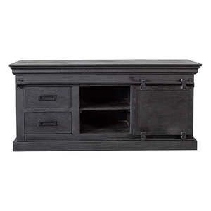 Mangohouten ตู้ทีวี120ซม. สีดำเฟอร์นิเจอร์ห้องนั่งเล่น - Product Image 6