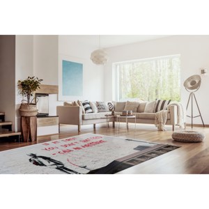 Alfombra Decorativa Impresa con Diseño de Graffiti de Banksy, para Interiores, Alfombra Delgada No Tejida - Product Image 3