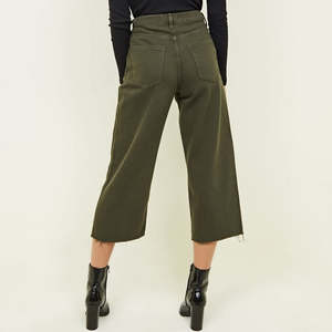 Jeans skinny pour femmes de haute qualité, à carreaux, extensibles, coupe droite, hiver, 100% coton, couleurs personnalisées, design vintage - Product Image 1