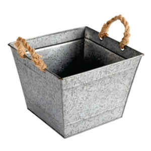 Custom Handmade Luxury Galvanized Planter Best Quality Metal Flower Pot Hot Sale Gardening Metal Galvanized Planter Flower Pot - Product Image 6