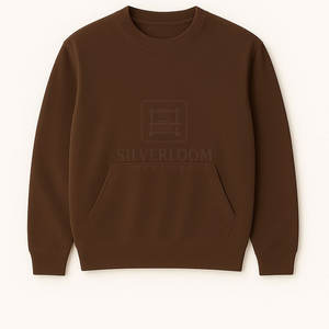 Sudadera básica de cuello redondo personalizada, Jersey informal de calidad de exportación 300GSM para hombres y mujeres, servicio OEM ODM - Product Image 2