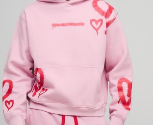 Ensemble de survêtements deux pièces couleur rose vif pour l'hiver pour hommes ensemble de pantalons de survêtement sérigraphiés fabriqués au Pakistan - Product Image 6