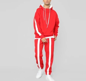 Mode hommes conception personnalisée haute rue sport décontracté Boxy Fit sweat à capuche et pantalons de survêtement ensembles lâche évasé homme survêtement - Product Image 4