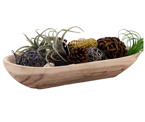 Cuenco de madera decorativo para velas, bonito cuenco de madera de acacia pulido, cuenco de madera ecológico, artesanías hechas a mano de alta calidad - Product Image 4